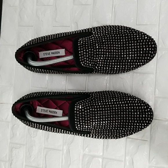 Steve Madden Men's Caviar Rhinestone Loafers - Size 11 - Picture 2 of 10